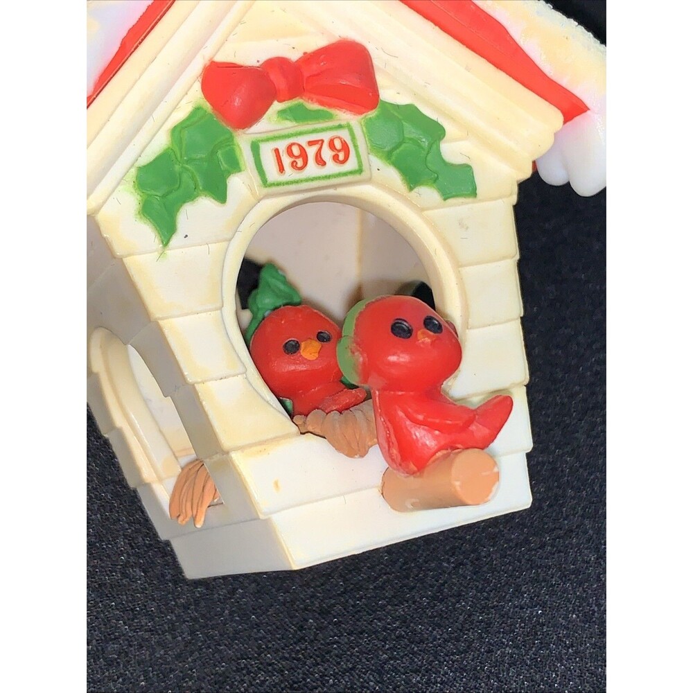 Vtg 1979 Hallmark Ornament Ready for Christmas Cardinal Red Bird Tree Trimmer